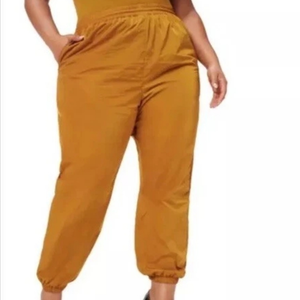 Good American Essential Track Pant – Bronze Brown, Size 4 (XL Good American Sz)